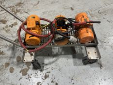 STAINLESS STEEL PUSH CART WITH (3) MARTIN ENGINEERING CD18-1690 SERIES AA VOLT:230/460 PHASE 3 KW