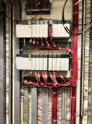 ALLEN BRADLEY PLC RACKS, INCLUDES (2) CONTROLNET COAX CONTROLLERS (SIMPLE LOADING FEE $165)