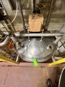 CHERRY BURRELL S/S JACKETED MIXING TANK, S/N 69E-465-2, WITH TOP-MOUNT AGITATION