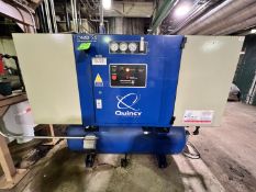 QUINCY AIR COMPRESSOR, MODEL QMD-25, S/N UNO58772 (SIMPLE LOADING FEE $385)