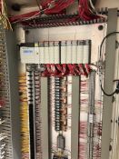 (7) ALLEN BRDLEY CONTROLLER RACKS, CONTROLNET COAX CONTROLLERS, A-B CIRCUIT BREAKERS , ALLEN BRADLEY