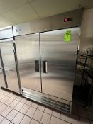 AVANTCO 2-DOOR S/S REFRIGERATOR, MODEL 178A49RHC (SIMPLE LOADING FEE $220)