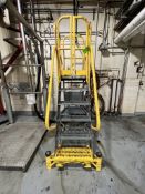 COTTERMAN WORK MASTER ROLLING SAFETY LADDER, 1,000 LB CAPACITY, S/N M031 (ESTIMATED COST MORE