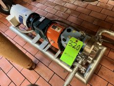 WAUKESHA CHERRY BURRELL POSITIVE DISPLACEMENT PUMP, MODEL 006 U2 02/18/14, S/N 1000002908609, 1-1/