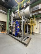 CHILLED WATER SKID WITH ALFA LAVAL PLATE FRAME HEAT EXCHANGER, MODEL M20 MWFD, S/N 30105-635911409