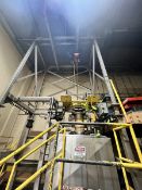 FLEXICON SUPERSAC UNLOADER / BULK BAG DISCHARGER, INCLUDES I-BEAM WITH ELECTRIC HOIST, FLOW-