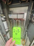 CONTROL CABINET WITH ALLEN BRADLEY PLC CONTROLLER, ETHERNET I/P, 10-SLOT CHASSIS, AND MORE