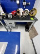 SHOP DESK WITH ACID RESISTENT COUNTERTOPS, APPROX. 64 IN. X 36 IN. X 40 IN. LWH (SIMPLE LOADING FEE