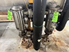 (2) THOMPSON INLINE FILTERS, INCLUDES AIR ACTUATED VALVES (SIMPLE LOADING FEE $110)