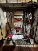 (2) ALLEN BRADLEY CONTROLLER RACKS WITH CONTROLNET COAX PLC CONTROLLERS AND ALLEN BRADLEY FLEX I/O