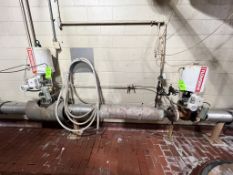 (2) VALTEK FLOWSERVE CONTROL VALVES WITH EXPLOSION PROOF TRANSDUCERS