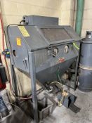 TRINCO DRY BLAST CABINET W/BP DUST COLLECTOR MODEL#48/BP SER. NO. 59806-4