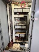 (3) ALLEN BRADLEY PLC RACKS, (3) CONTROLNET COAX CONTROLLERS, (SIMPLE LOADING FEE $330)