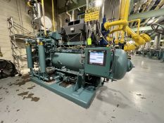 FRICK 1,000-HP HIGH STAGE AMMONIA SCREW COMPRESSOR, MODEL TDSH283L, S/N TDSH283L189, 3584 RPM,