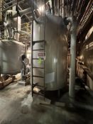 SFI 2,000 GALLON S/S SURGE TANK WITH TOP-MOUNT AGITATION, S/N 3431
