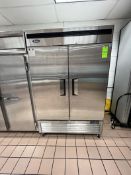 ATOSA 2-DOOR B SERIES REACH-IN VERTICAL COOLER / REFRIGERATOR, MODEL BMF8507GR, SINGLE PHASE