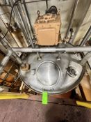 CHERRY BURRELL S/S JACKETED MIXING TANK, S/N 69E-465-, WITH TOP-MOUNT AGITATION