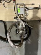 DIXON CENTRIFUGAL PUMP ON SKID WITH CASTERS AND THREADED METAL TRANSFER HOSES, MODEL 216M214, 10-HP,