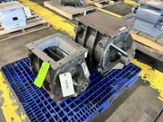 (2) ROTARY AIRLOCK VALVES, (1) BUHLER MODEL USF 36/38, S/N 54950742 (SIMPLE LOADING FEE $110)