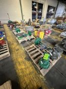 (4) PALLETS WITH ASSORTED VALVES AND ACTUATORS, SOME NEW, INCLUDES Fisher Control Valve 4