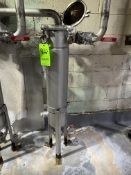 EATON FLOWLINE STAINLESS STEEL SINGLE BAG FILTER TYPE FBF-102-AB10 MAX OVEE PRES. 150 PSI/10 BAR