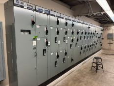 Allen-Bradley 38-Bucket Motor Control Center, Model Centerline 2100, Overall Dims.: Aprox. 28 ft.