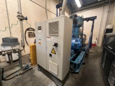 AF COMPRESSOR COMPRESSEURS FRANCOIS AIR COMPRESSOR, MODEL CE46A, S/N  20F841, 410 RPM, 40 BAR, 200