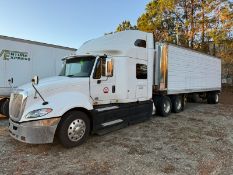 BULK BID INCLUDES LOTS 49 & 50: 2012 International Truck Tractor & Trailmobile Box 26 ft. Trailer