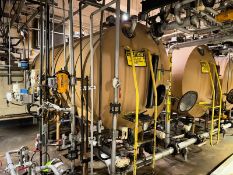 Cherry-Burrell Aprox. 2,500 Gal. S/S Single Wall Tank, M/N GH, S/N 26-70-2609, with Front Man