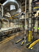 (2) Coffing 1/2 Ton Come-Along Hoists, with (2) Spreader Bar Attachments, Includes Cross Beam (