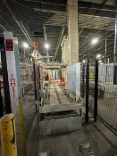 Emmeti Palletizer Tower, with Pallet Conveyor & Sorting Arms (LOCATED IN FREEHOLD, N.J.)