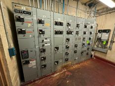 Cuttler-Hammer 32-Bucket Motor Control Center, Model Advantage Series 210, Overall Dims.: Aprox.