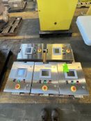 (5) HMI CABINETS, INCLUDES ALLEN BRADLEY PANELVIEW PLUS 600 HMI TOUCH SCREENS