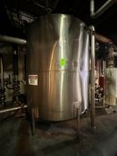 B&G MACHINE CO APPROX. 2,500 GALLON S/S TANK, APPROX 106 IN. H X 85 IN. W (SIMPLE LOADING FEE $2,