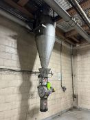 S/S Collection Cyclone, with Rotary Airlock Discharge Valve, with Lenze Motor (LOCATED IN