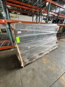 LOT OF NEW PALLET RACKING COMPONENTS, INCLUDES WIRE RACKING