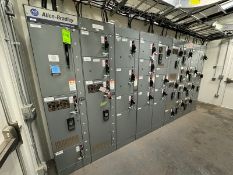 Allen-Bradley 27-Bucket Motor Control Center, Model: Centerline 2100, Overall Dims.: Aprox. 186” L x