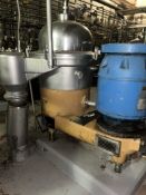 WESTFALIA SEPARATOR TYPE:SA60-06-177 SERIAL NO:1648-936 RPM:5000 WITH 40 HP LOUIS ALLIS MOTOR