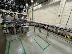 SIPAC S/S Product Conveyor, with Aprox. 4” W Product Chain, with SEW Drives & S/S Frame (LOCATED