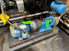 LaBour 3 hp Pump, M/N 10 DHL, S/N W32604, Size 2 x 2 x 8, 40 GPM, with Premium Electric Motor,