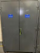 STRONGHOLD HEAVY DUTY STORAGE CABINET INCLUDES CONTENTS INSIDE