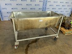 S/S Single Wall Traugh, Internal Dims.: Aprox. 59-1/2