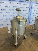 Aprox. 50 Gal. S/S Single Wall Mix Tank, Vessel Dims.: Aprox. 22