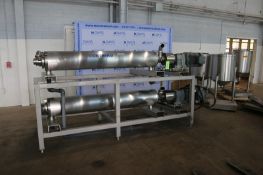 (1) 2010 Alfa-Laval Contherm 2-Barrel S/S Scrape Surface Heat Exchanger, M/N 6x11, MAWP 300 PSI @ 3