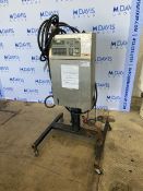 VideoJet Excel Ink Jet Coder, M/N 273se, S/N 13600050WD, 100-240 Volts, Mounted on Portable Frame (