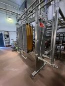 AGC 3-Section Plate Heat Exchanger, M/N R56-SH,S/N 00329, Mounted on S/S Frame(LOCATED IN MANTECA,