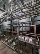 APV Dryer Separator Chamber, with Skid of (3)Centrifugal Pumps, Mounted on S/S Legs(LOCATED IN