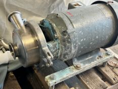 Used Cherry Burell Sanitary Stainless Steel Centrifugal Pump, Model 2045. 5Hp 3 phase 60 cycle 208-