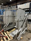 S/S Hydraulic Tote Dump, with Friesen’s S/S Hopper with Auger Elevator, S/N 79418L, with Control