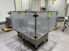 World Cup 11-Station Rotary Filler & Lidder, with Cart of Parts, Mounted on Portable Frame (RIGGING,